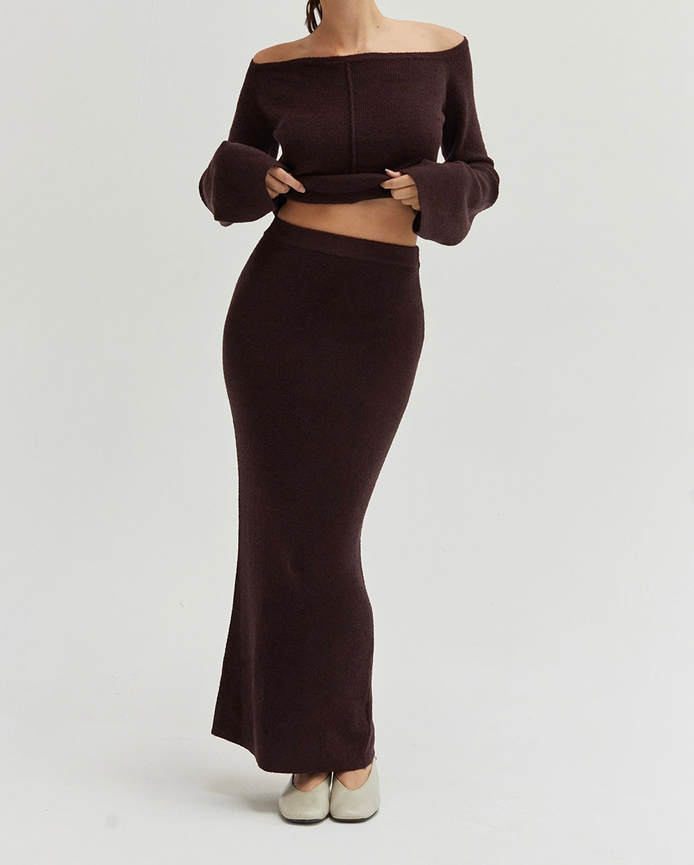 BELLA SWEATER SET MAXI SKIRT – House of Nizhoni