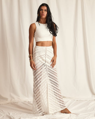 OUMARY SKIRT | NATURAL WHITE