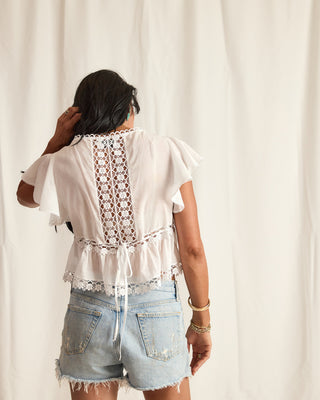 RENCY BLOUSE | WHITE