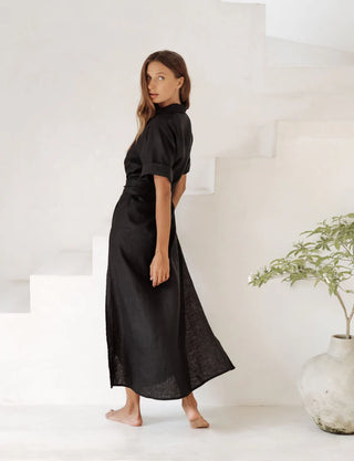 COTE D'AZUR DRESS | BLACK