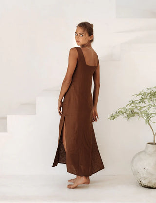 ELBA DRESS | CHOCOLATE